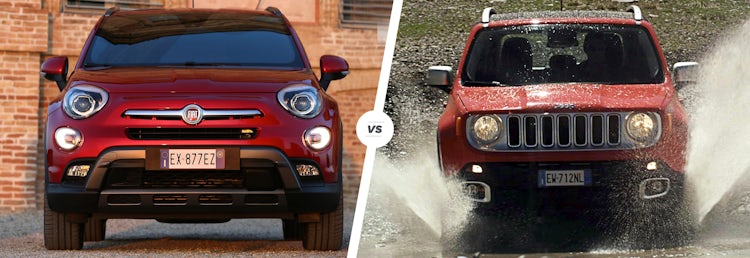  Fiat 0X vs Jeep Renegade mini-SUV enfrentamiento