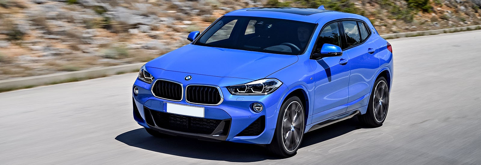 BMW X2 driving