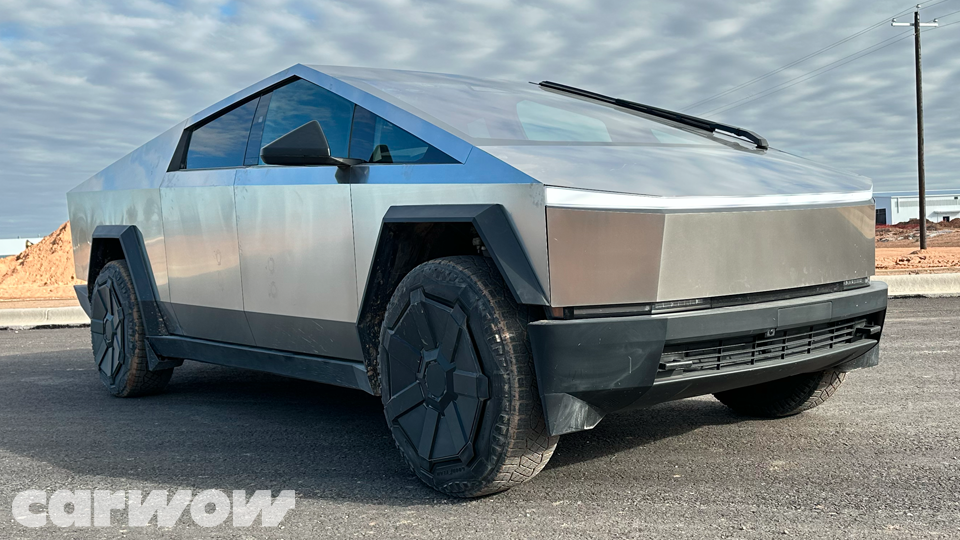 New Tesla Cybertruck Review: Carwow Drives Bonkers New Electric Pickup ...