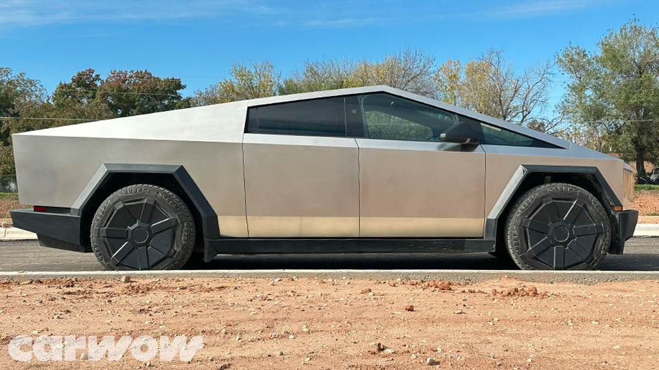 New Tesla Cybertruck Review: Carwow Drives Bonkers New Electric Pickup ...