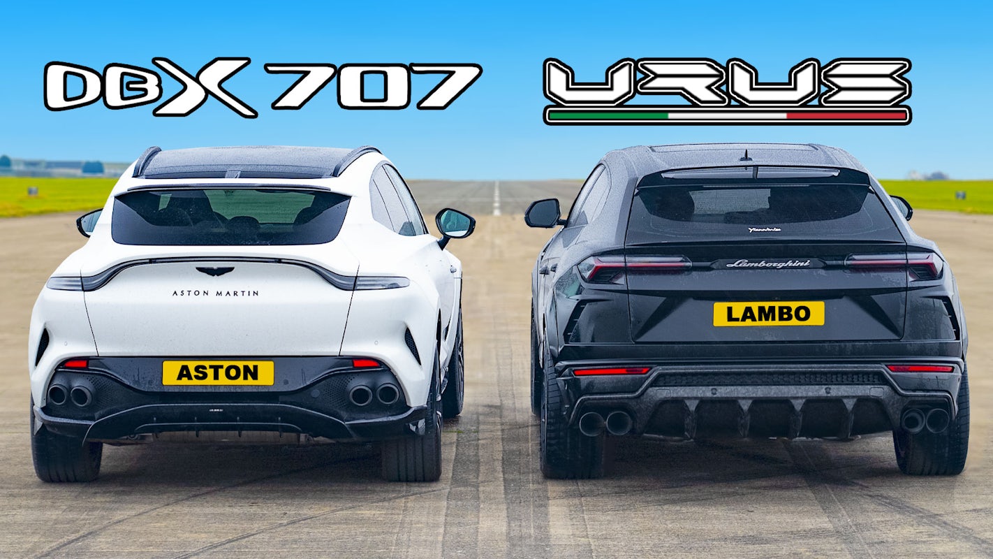 Drag Race: Aston Martin DBX 707 vs Lamborghini Urus | carwow