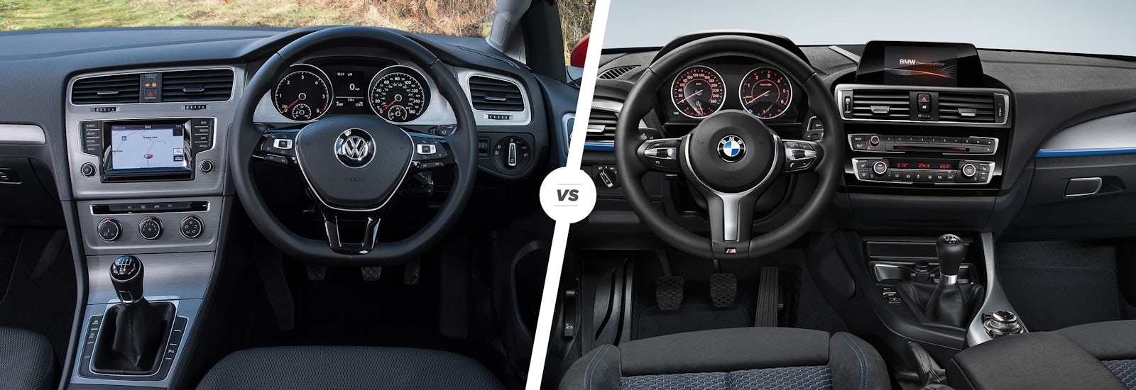 VW Golf vs BMW 1 Series premium hatch battle carwow VW Golf vs BMW 1 Series premium hatch battle carwow