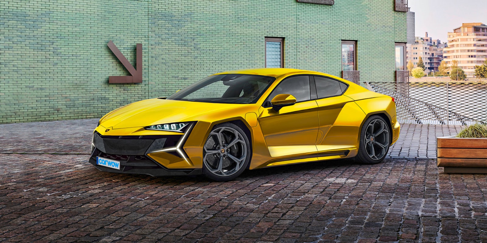 Lamborghini 4-door EV GT coming: exclusive render, price, specs and release  date | carwow