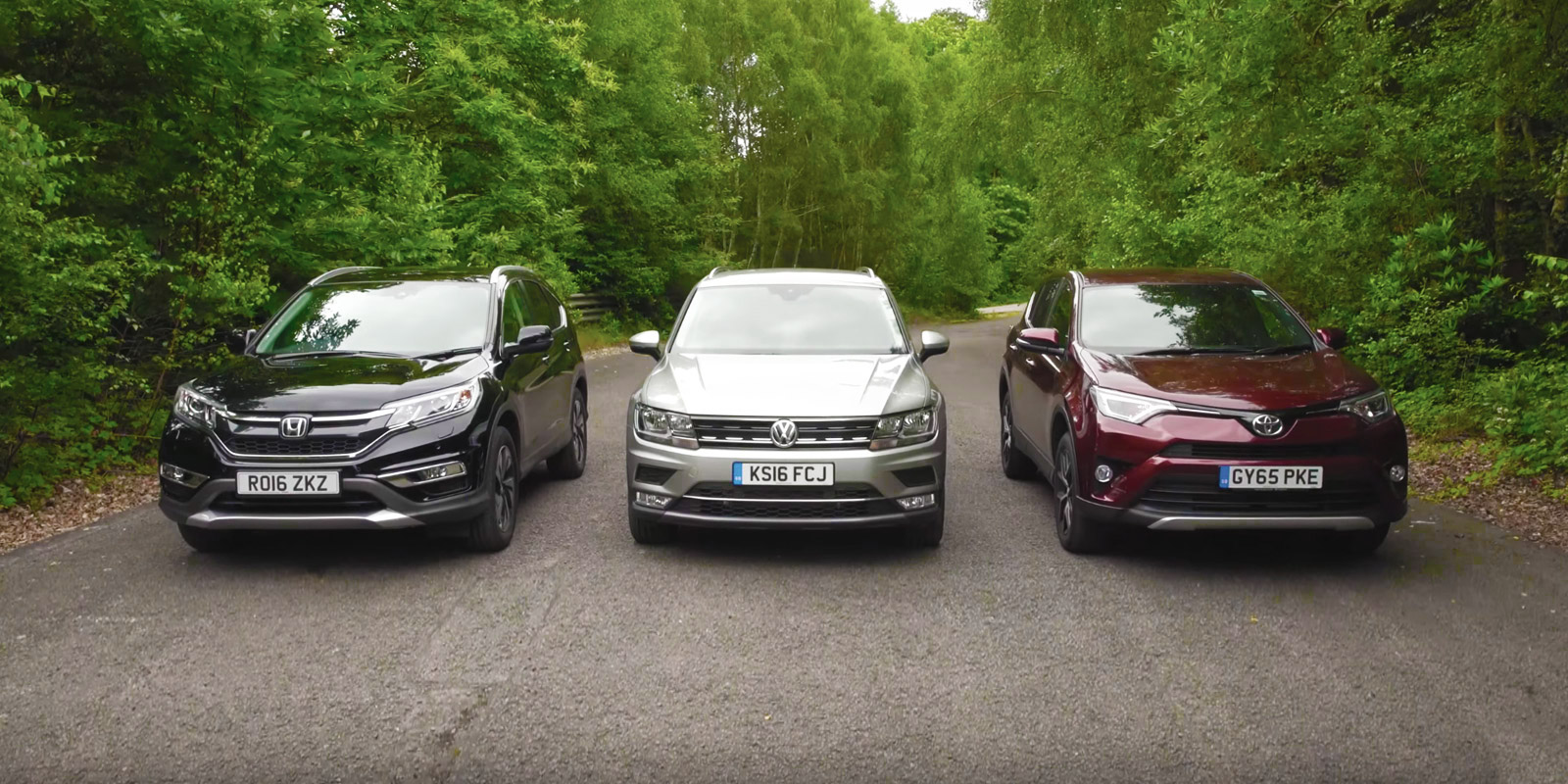 VW Tiguan vs Honda CR-V vs Toyota RAV4 video group test  carwow