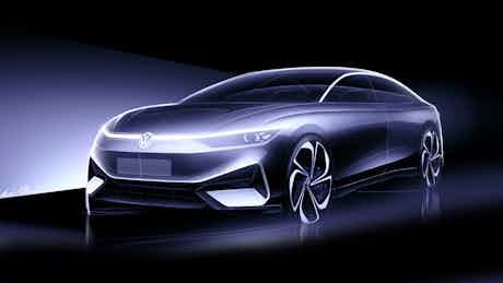 La nuova concept car Volkswagen Passat elettrica è stata presa in giro prima del possibile debutto a Pechino