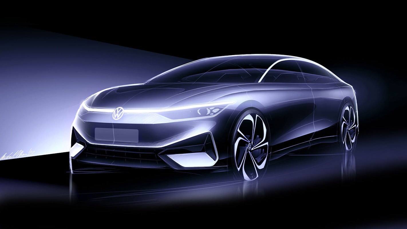 New electric Volkswagen Passat concept teased before possible Beijing debut